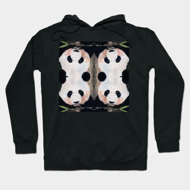 Panda Bear Hoodie by teenamarie23art